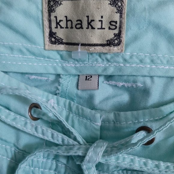 Khakis Adjustable Mint Green Crops - Picture 4 of 7
